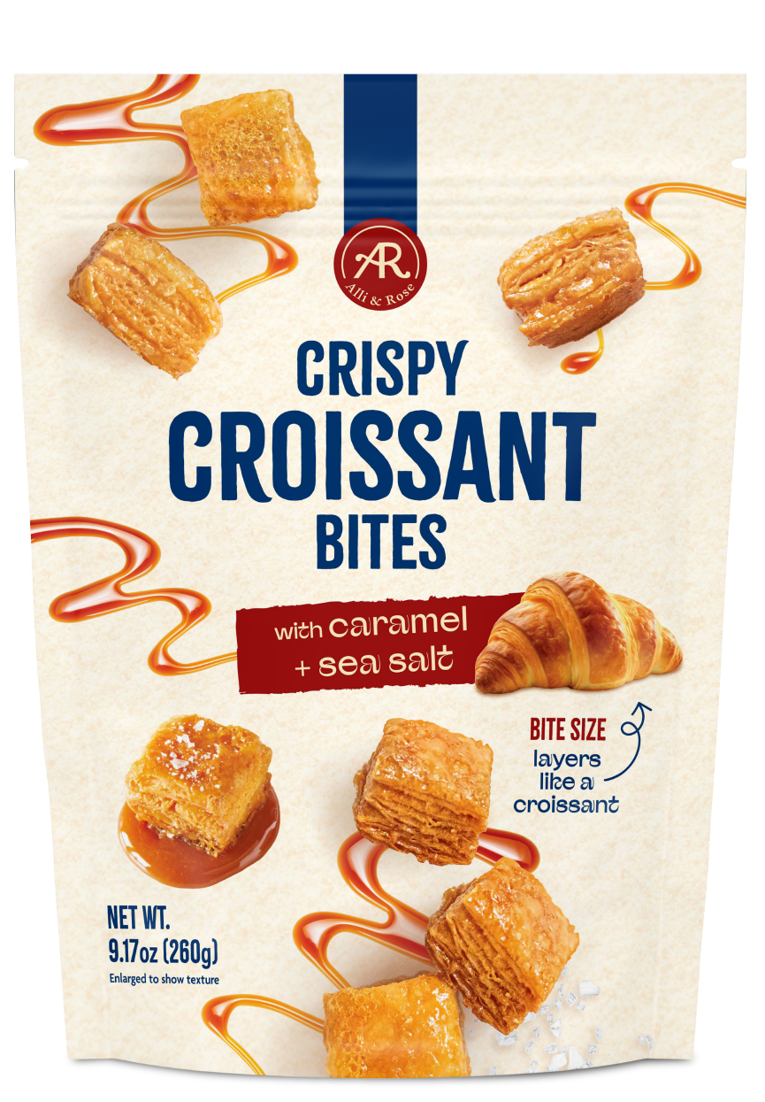 Crispy Croissant Bites with Caramel & Sea Salt